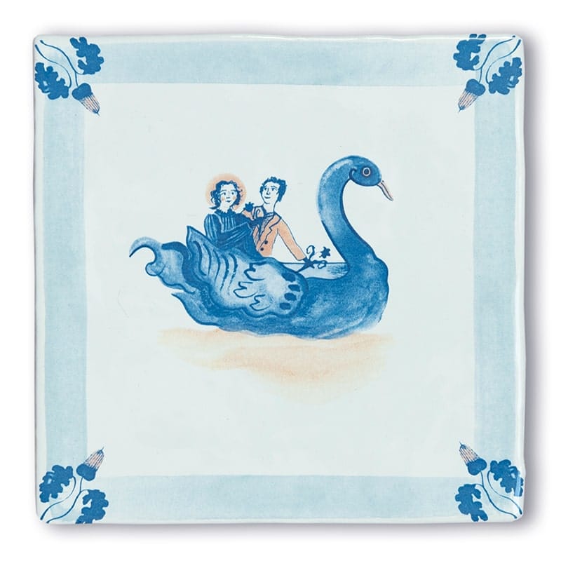StoryTiles StoryTiles 10x10cm In the wedding boat - StoryTiles bei Nauli and Stories