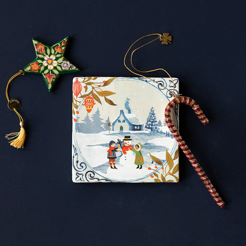 StoryTiles StoryTiles 13x13cm Mister Snowman - Story Tiles - Medium - 13cm x 13cm bei Nauli and Stories