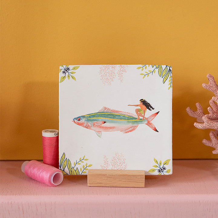 StoryTiles StoryTiles 10x10cm Riding the waves - StoryTiles bei Nauli and Stories