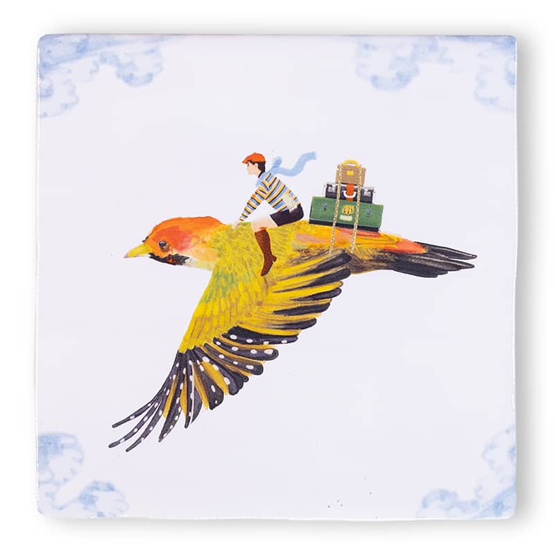 StoryTiles StoryTiles 10x10cm Travelling Bird - StoryTiles bei Nauli and Stories