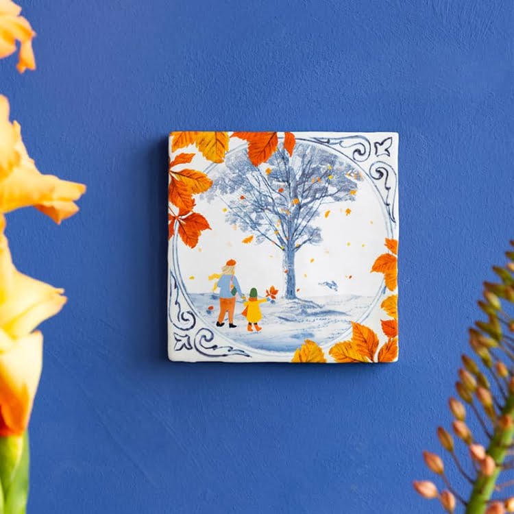StoryTiles StoryTiles 10x10cm Walking through Fall - StoryTiles bei Nauli and Stories