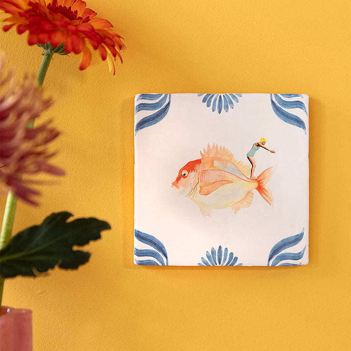 StoryTiles StoryTiles 13x13cm Dive fearlessly - StoryTiles - Medium bei Nauli and Stories