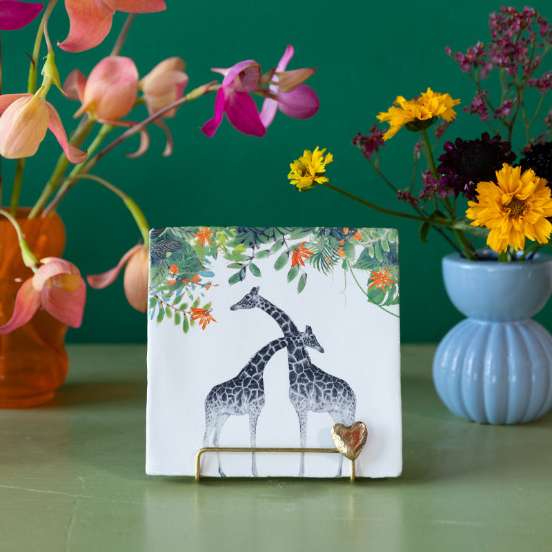 StoryTiles StoryTiles 13x13cm Always by your side - Giraffen - Medium - StoryTiles bei Nauli and Stories