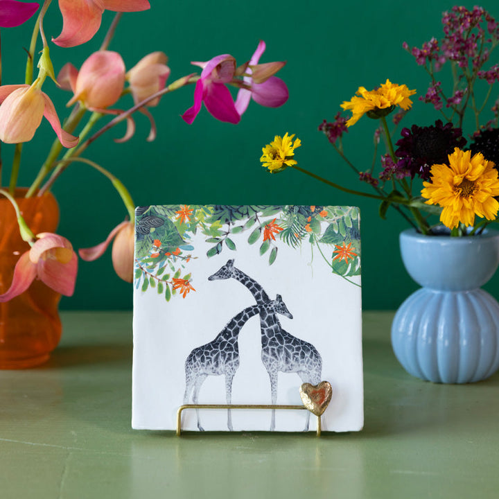 StoryTiles StoryTiles 13x13cm Always by your side - Giraffen - Medium - StoryTiles bei Nauli and Stories