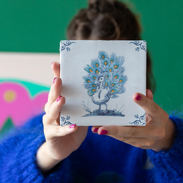 StoryTiles StoryTiles 13x13cm Fierce and Proud - Pfau - Medium -  StoryTiles bei Nauli and Stories