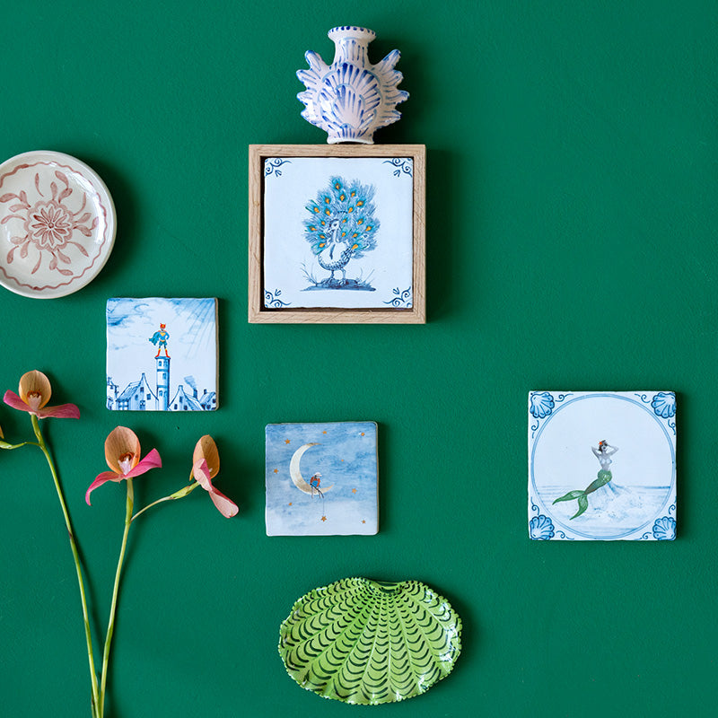 StoryTiles StoryTiles 13x13cm Fierce and Proud - Pfau - Medium -  StoryTiles bei Nauli and Stories