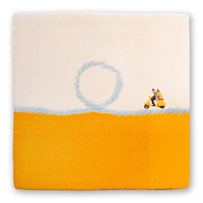 StoryTiles StoryTiles 13x13cm Hop On - Motorroller - Medium -  StoryTiles bei Nauli and Stories