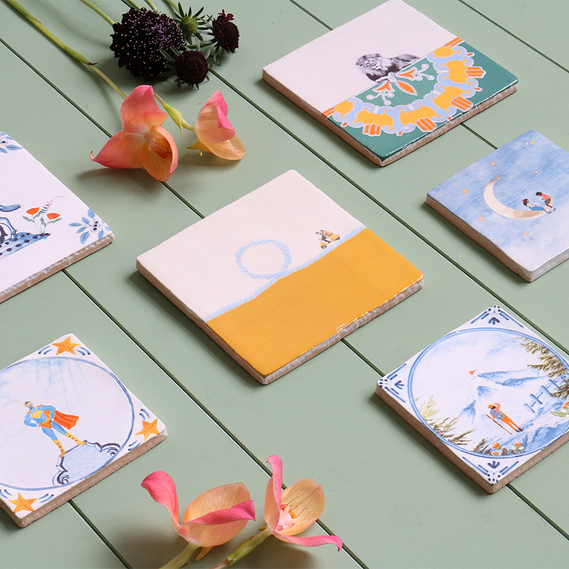 StoryTiles StoryTiles 13x13cm Hop On - Motorroller - Medium -  StoryTiles bei Nauli and Stories