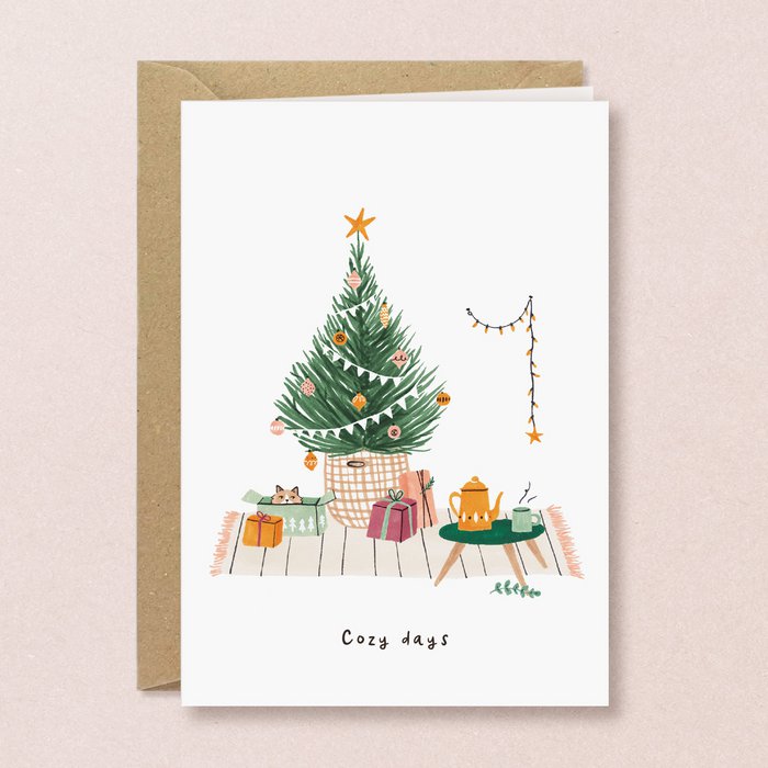Studio Kuukeluus Weihnachten Weihnachtskarte Unter'm Baum bei Nauli and Stories