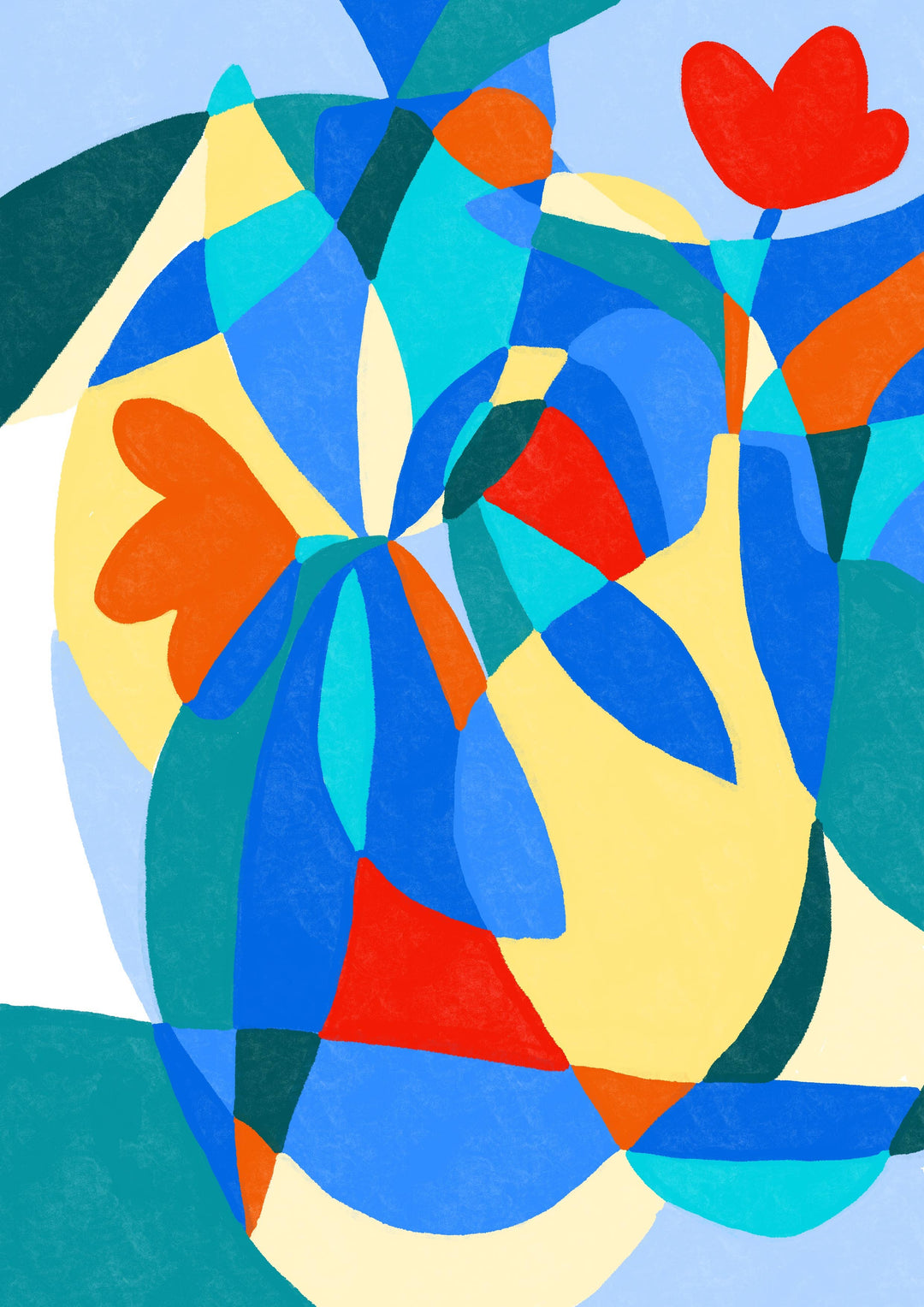 Teresa Rego Kunstdruck Kunstdruck Double Tulips: A4 bei Nauli and Stories