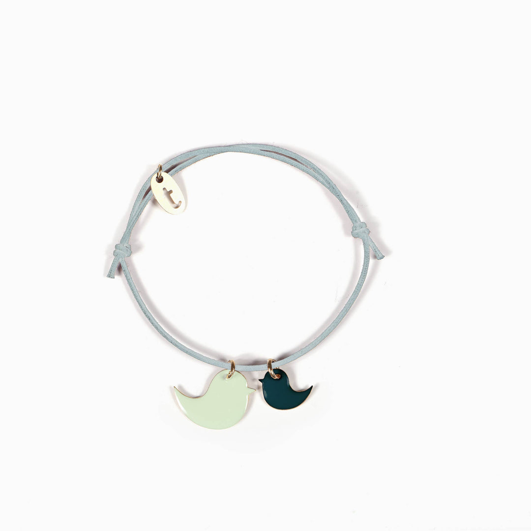 Titlee Armband Armband Vögelchen BIRD (Wasabi-Peacock) bei Nauli and Stories