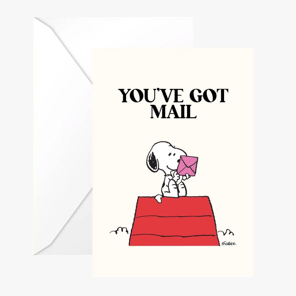 Titlee Grußkarte misc. Double Snoopy "Mail" card w/ white envelope bei Nauli and Stories