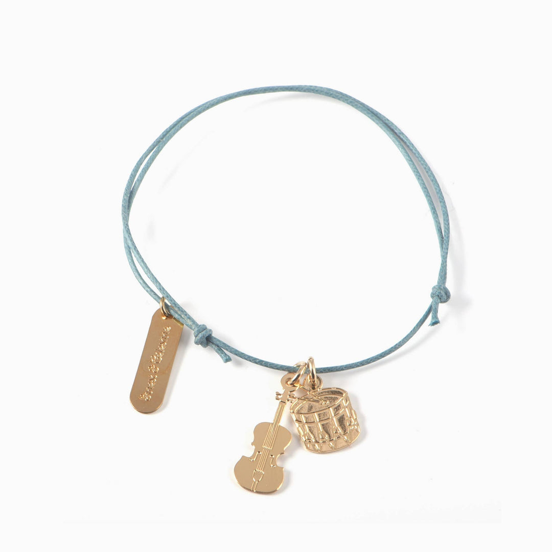 Titlee Armband MUSIC x Ernest et Célestine Trommel- und Violinarmband bei Nauli and Stories