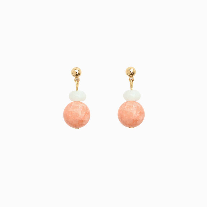 Titlee Ohrringe Ohrringe GREENWICH peach bei Nauli and Stories