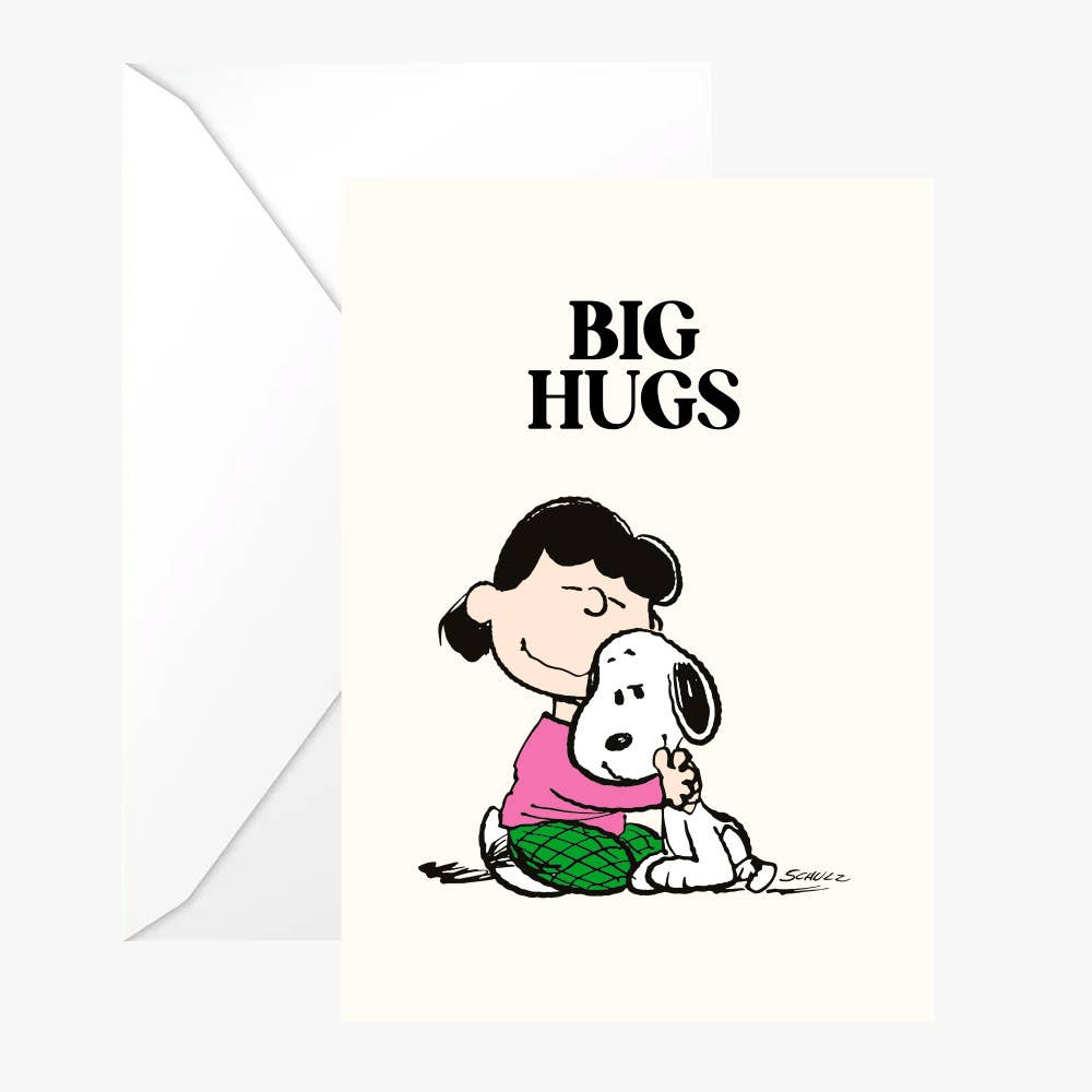 Titlee Trost Double Snoopy "Big Hugs" card w/ white envelope bei Nauli and Stories