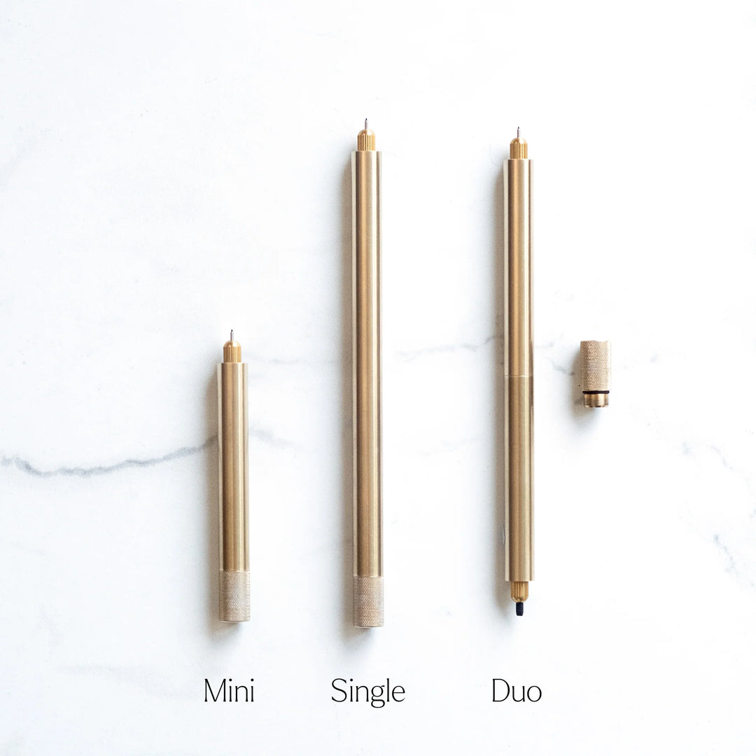 Tom's Studio Fineliner Lumos Brass: Special Edition - Refillable - Fineliner, Filzstift, Brushpen bei Nauli and Stories