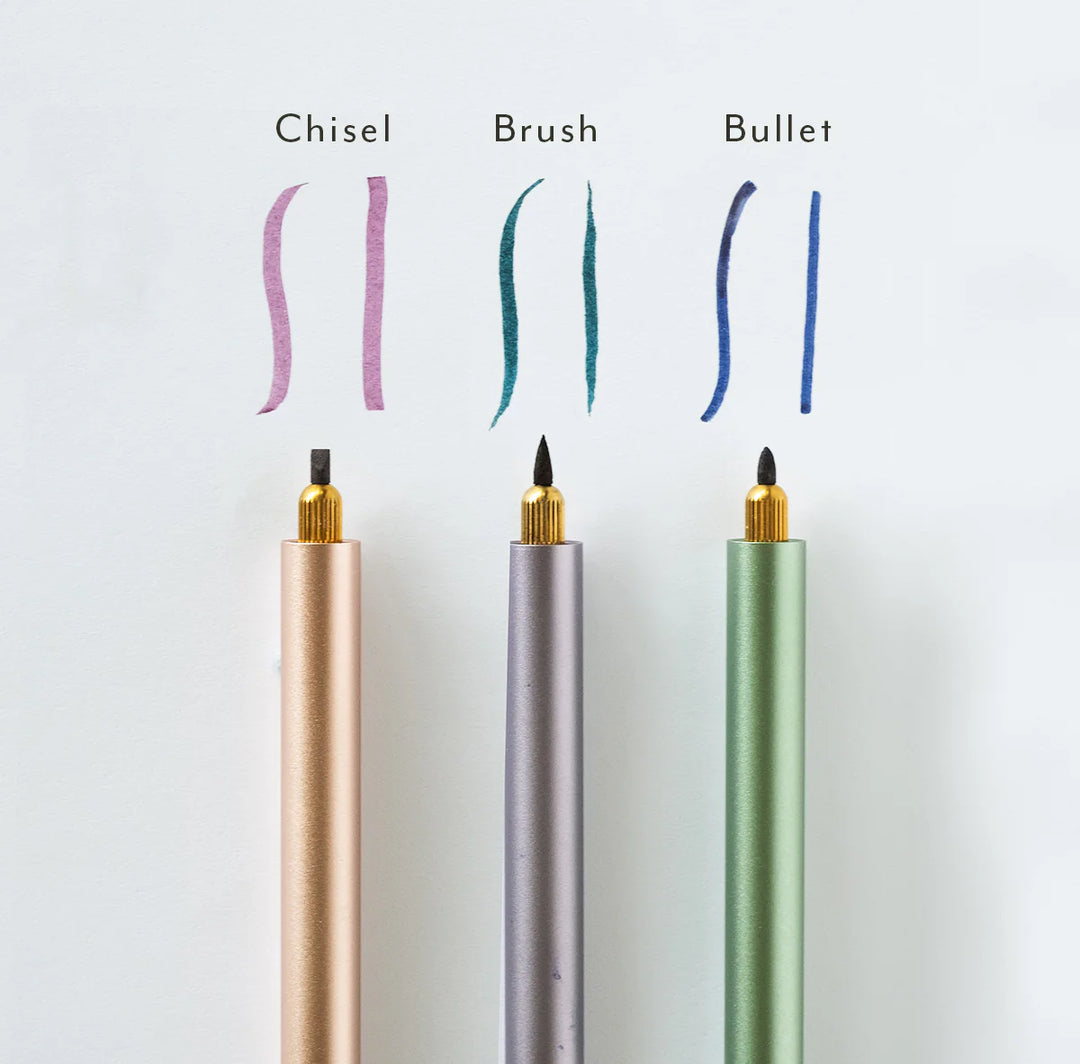 Tom's Studio Fineliner Lumos Brass: Special Edition - Refillable - Fineliner, Filzstift, Brushpen bei Nauli and Stories