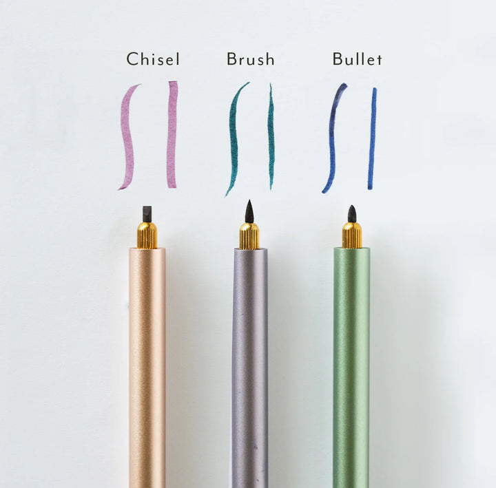 Tom's Studio Fineliner Lumos Brass: Special Edition - Refillable - Fineliner, Filzstift, Brushpen bei Nauli and Stories