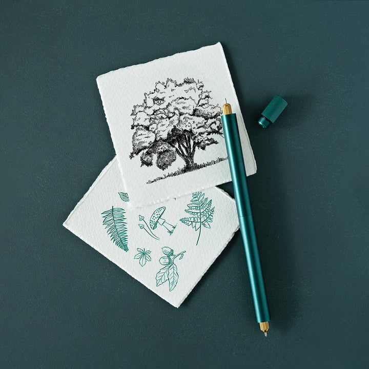 Tom's Studio Fineliner Lumos Pro - Refillable Multi-Tip Pen: Ivy / Duo Tip bei Nauli and Stories