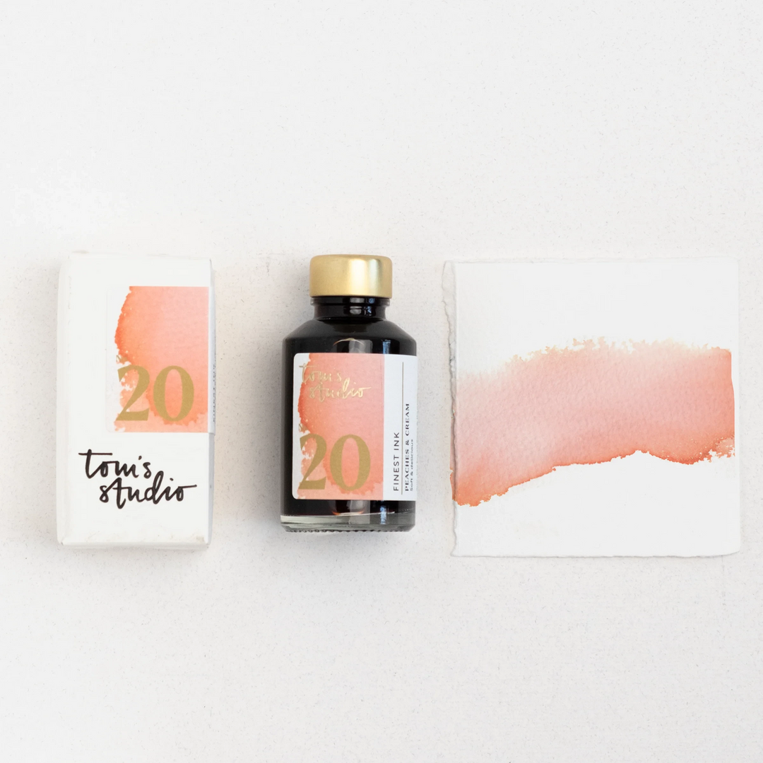 Tom's Studio Füllertinte Fountain Pen Ink - 20 - Peaches & Cream bei Nauli and Stories