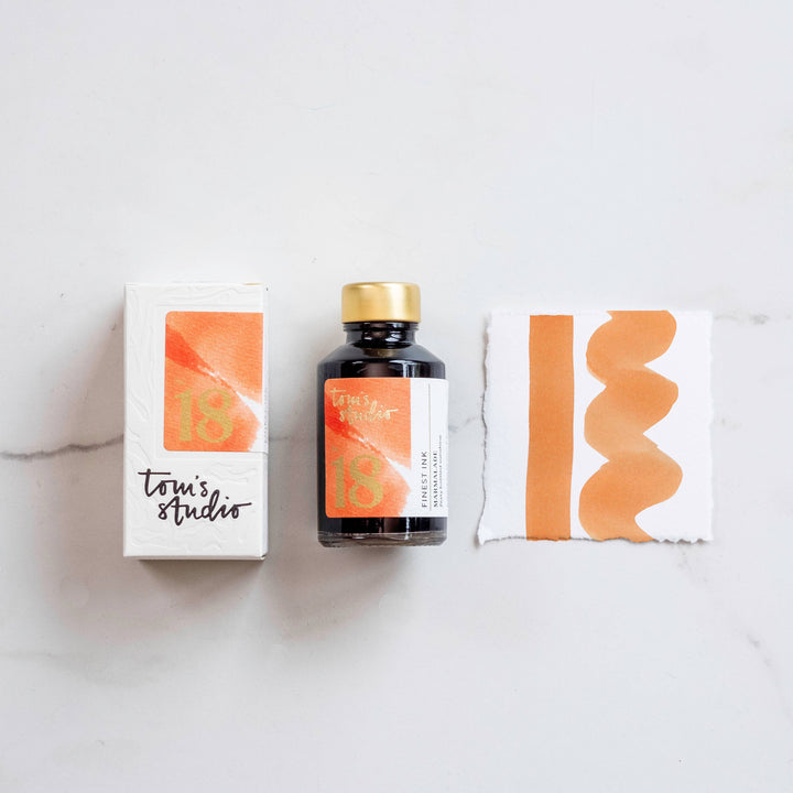 Tom's Studio Füllertinte Fountain Pen Ink - 18 - Marmalade bei Nauli and Stories