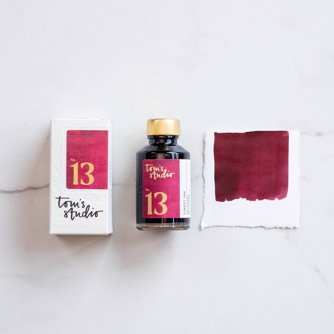 Tom's Studio Füllertinte Fountain Pen Ink - 13 - Mulberry bei Nauli and Stories