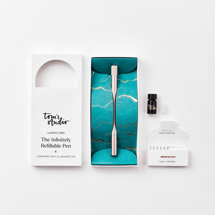 Tom's Studio Fineliner Lumos Pro - Refillable Multi-Tip Pen: Midnight / Duo Tip bei Nauli and Stories