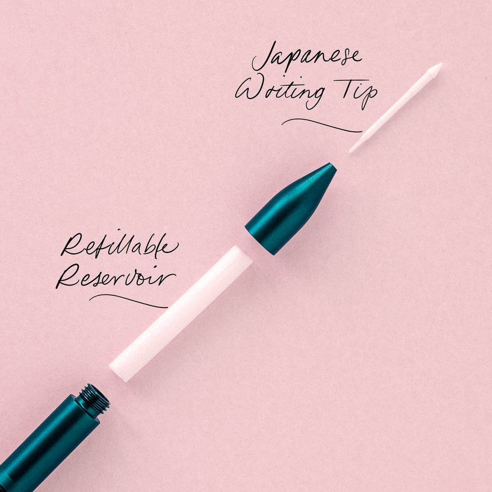 Tom's Studio Schreibstifte The Wren - Refillable Writing Pen: Black bei Nauli and Stories