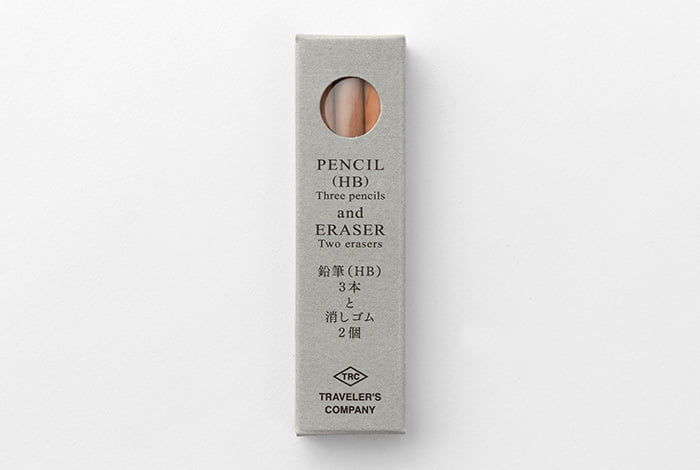 Traveler's Company Bleistiftminen TRC Pencil Refill (3 pencils, 2 erasers)