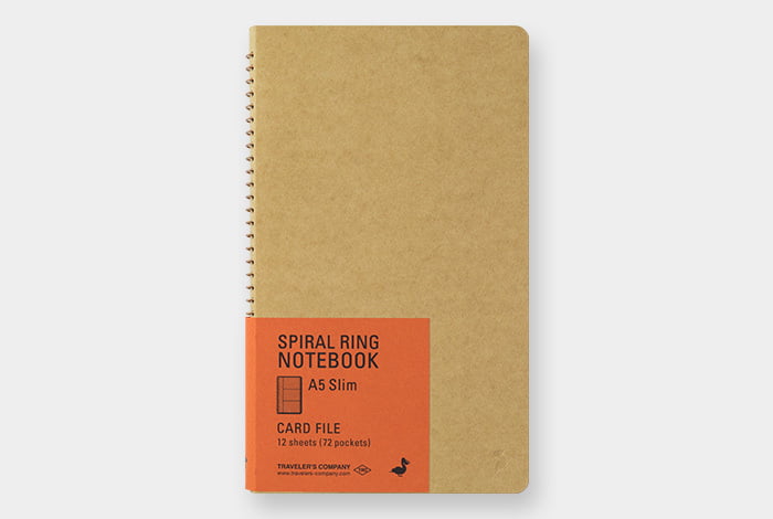 Traveler's Company Fächermappe TRC SPIRAL RING NOTEBOOK A5 Slim Card File bei Nauli and Stories