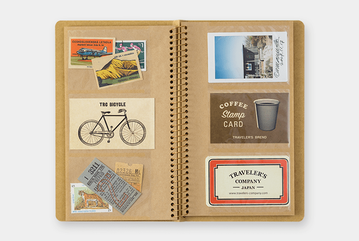 Traveler's Company Fächermappe TRC SPIRAL RING NOTEBOOK A5 Slim Card File bei Nauli and Stories