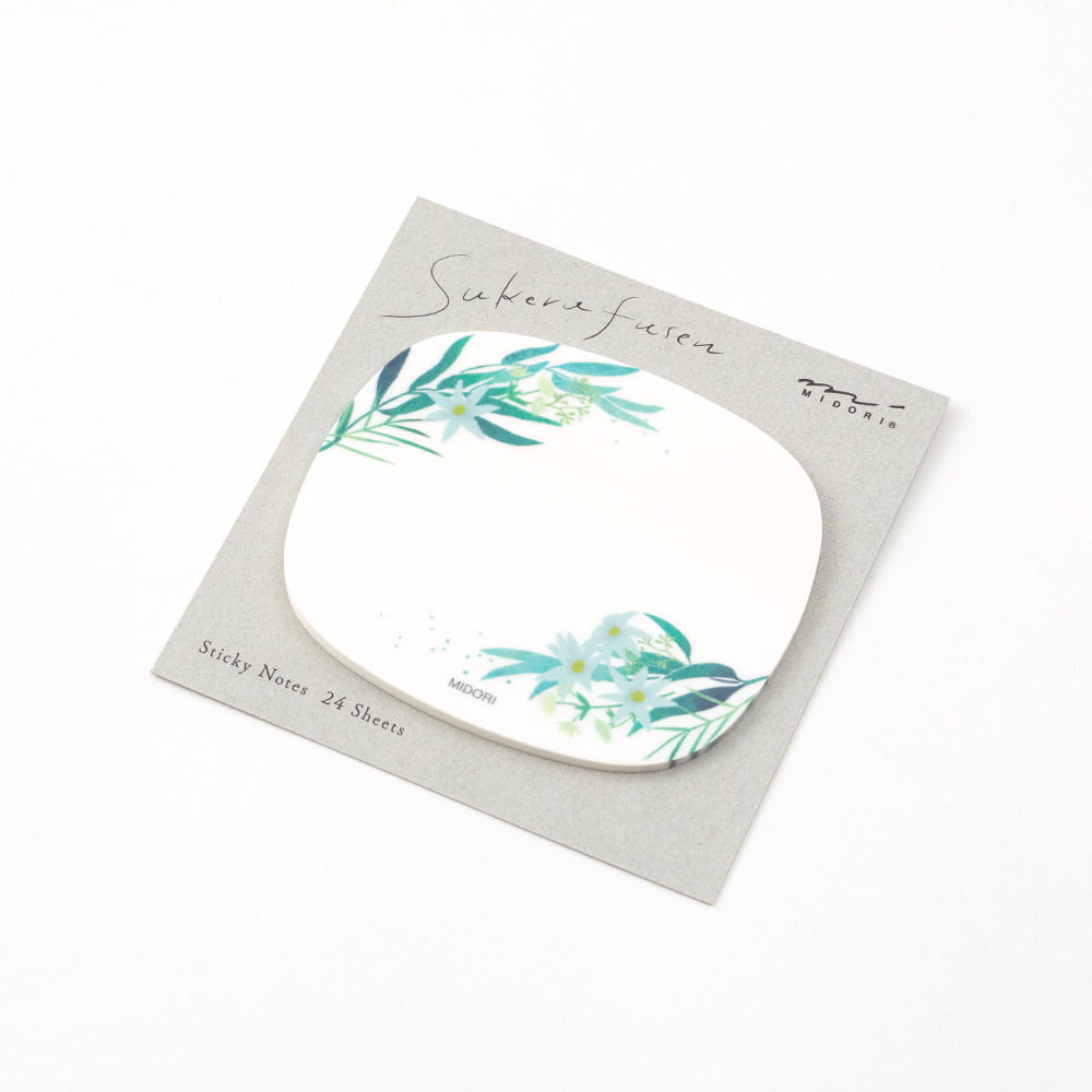 Midori Haftnotizzettel Sticky Notes Transparency Leaves bei Nauli and Stories