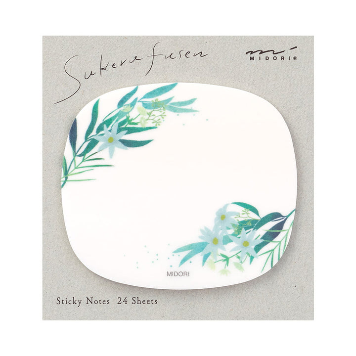 Midori Haftnotizzettel Sticky Notes Transparency Leaves bei Nauli and Stories