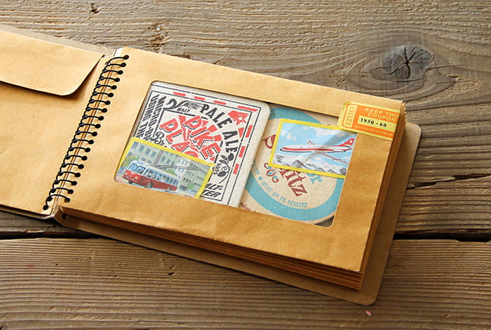 Traveler's Company Fächermappe TRC SPIRAL RING NOTEBOOK B6 Window Envelope bei Nauli and Stories