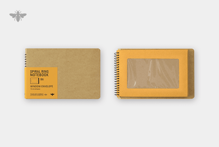 Traveler's Company Fächermappe TRC SPIRAL RING NOTEBOOK B6 Window Envelope bei Nauli and Stories