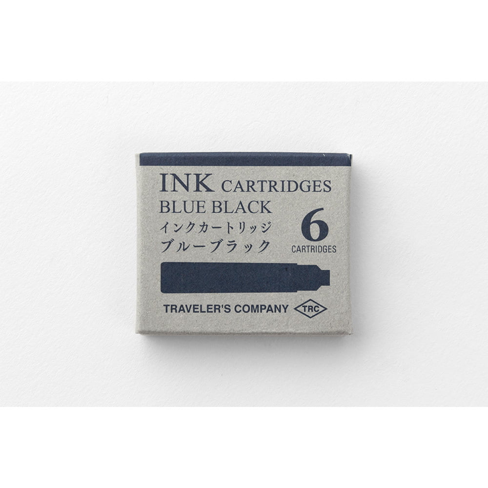 Traveler's Company Tinte TRC Cartrige for Brass Fountain & Rollerball Pen  Blue Black bei Nauli and Stories