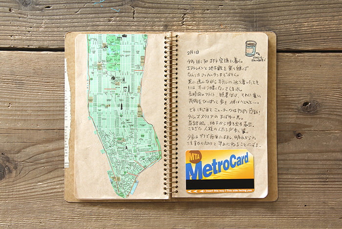 Traveler's Company Notizbuch TRC SPIRAL RING NOTEBOOK A5 Slim DW Kraft bei Nauli and Stories