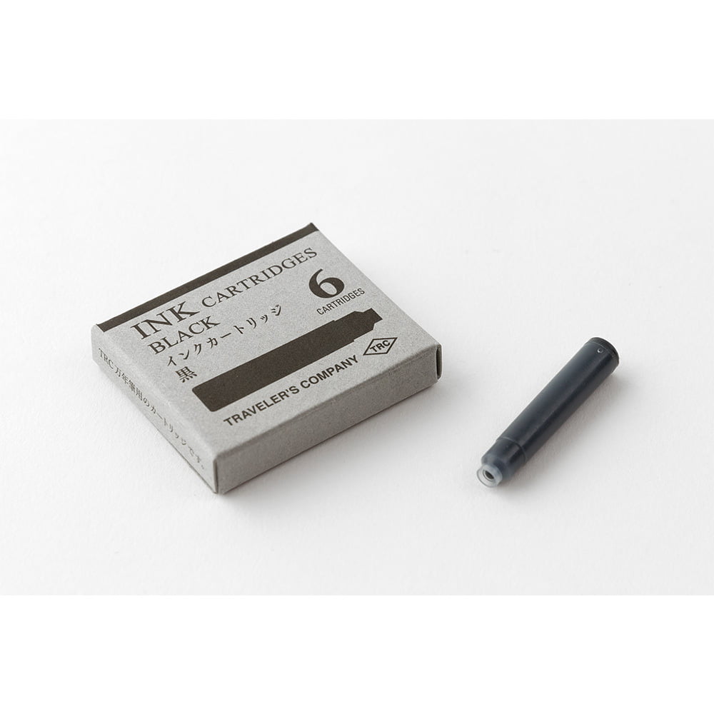 Traveler's Company Tinte TRC Cartrige for Brass Fountain & Rollerball Pen Black bei Nauli and Stories