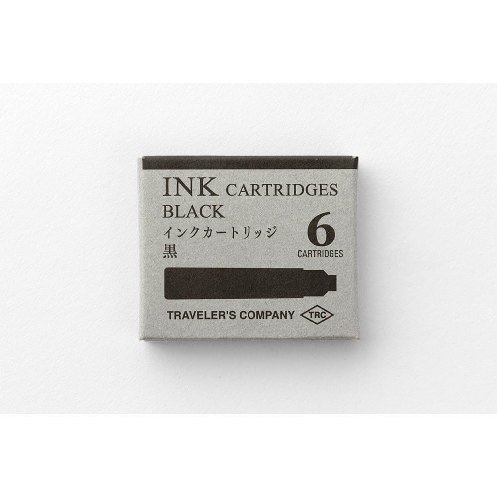 Traveler's Company Tinte TRC Cartrige for Brass Fountain & Rollerball Pen Black bei Nauli and Stories