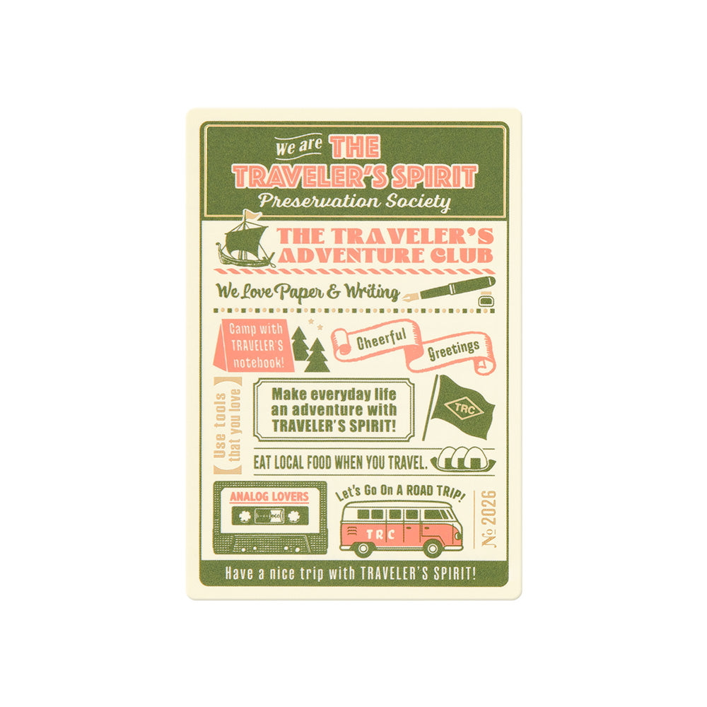 Traveler's Company Schreibunterlage TRAVELER'S Notebook 2026 Underlay passport size bei Nauli and Stories