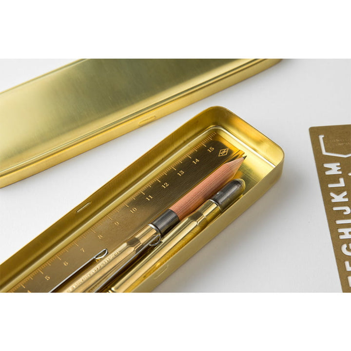 Traveler's Company Federmäppchen TRC Brass Pencase Solid Brass bei Nauli and Stories