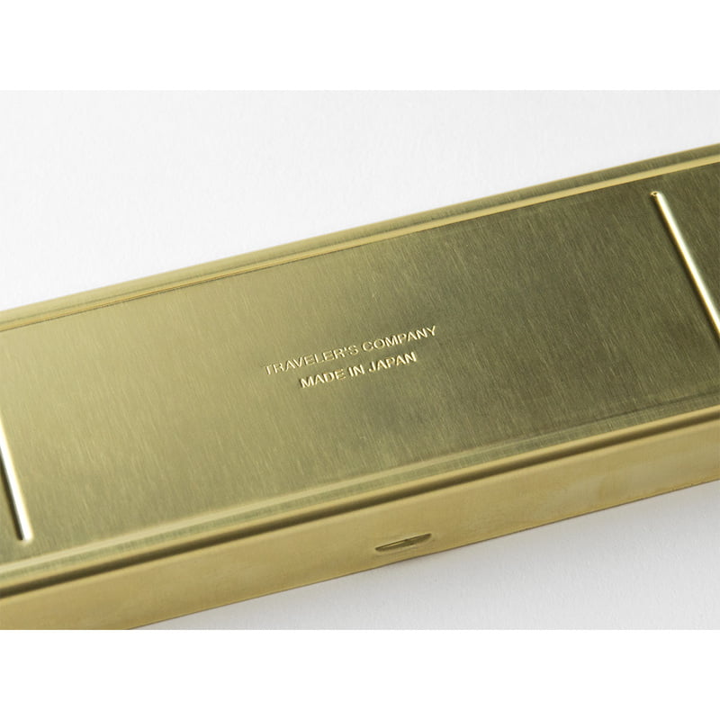 Traveler's Company Federmäppchen TRC Brass Pencase Solid Brass bei Nauli and Stories