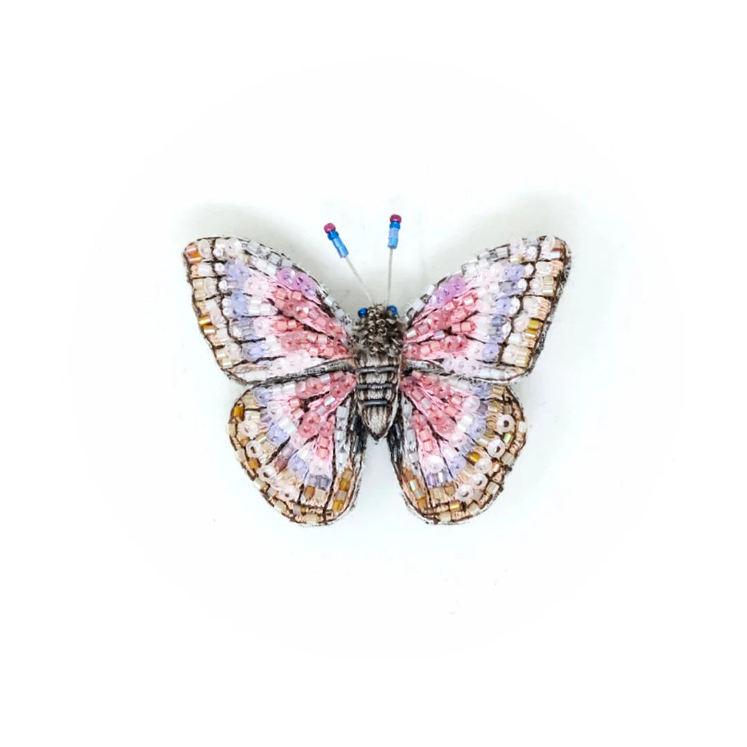 Trovelore Brosche gestickte Brosche - Morpho Godarti Schmetterling bei Nauli and Stories