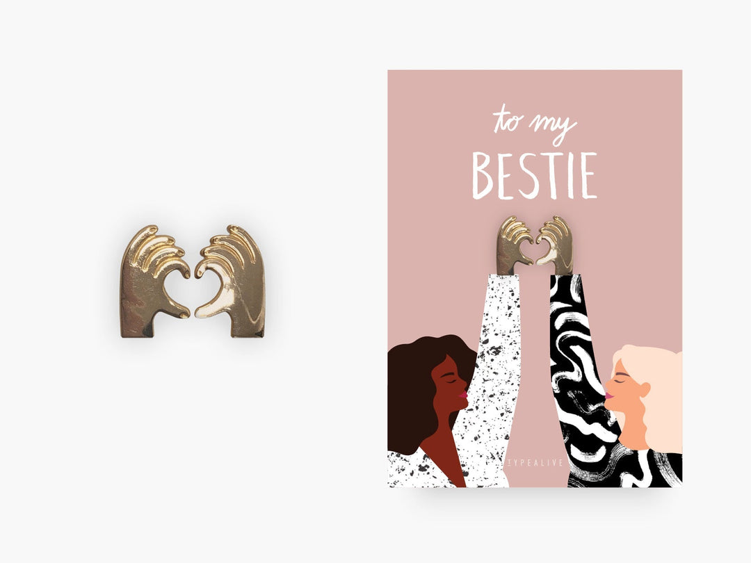 Typealive Pin Anstecknadeln BFF - Best Friends Forever bei Nauli and Stories