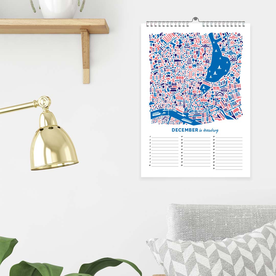 vianina Kalender, Organizer & Zeitplaner Geburtstagskalender City Maps