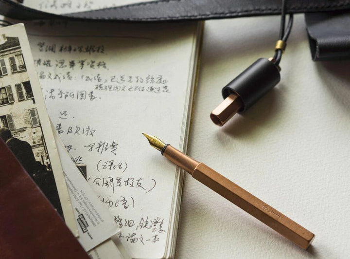 YStudio Füller Classic Revolve Portable Fountain Pen Kupfer bei Nauli and Stories