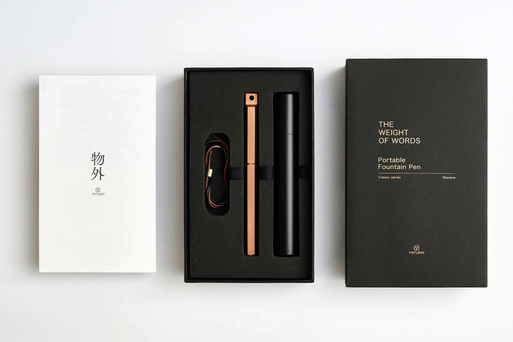 YStudio Füller Classic Revolve Portable Fountain Pen Kupfer bei Nauli and Stories