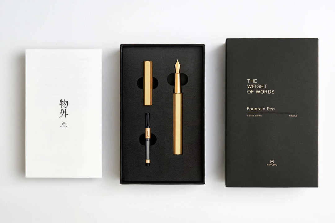 YStudio Füller Classic Revolve Fountain Pen black bei Nauli and Stories