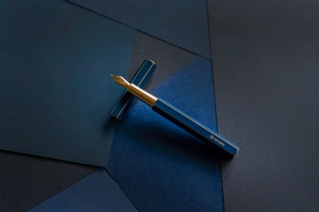 YStudio Füller Classic Revolve Fountain Pen blue - blau
