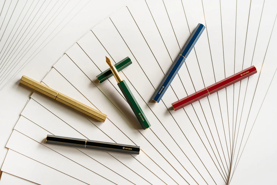 YStudio Füller Classic Revolve Fountain Pen brass - Messing